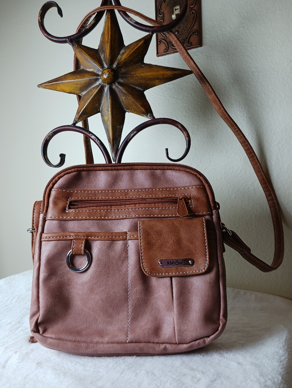 Casual Brown Crossbody Bag - Unbranded